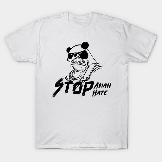 quote: stop asian hate message. Protest symbol. T-Shirt by 9georgeDoodle